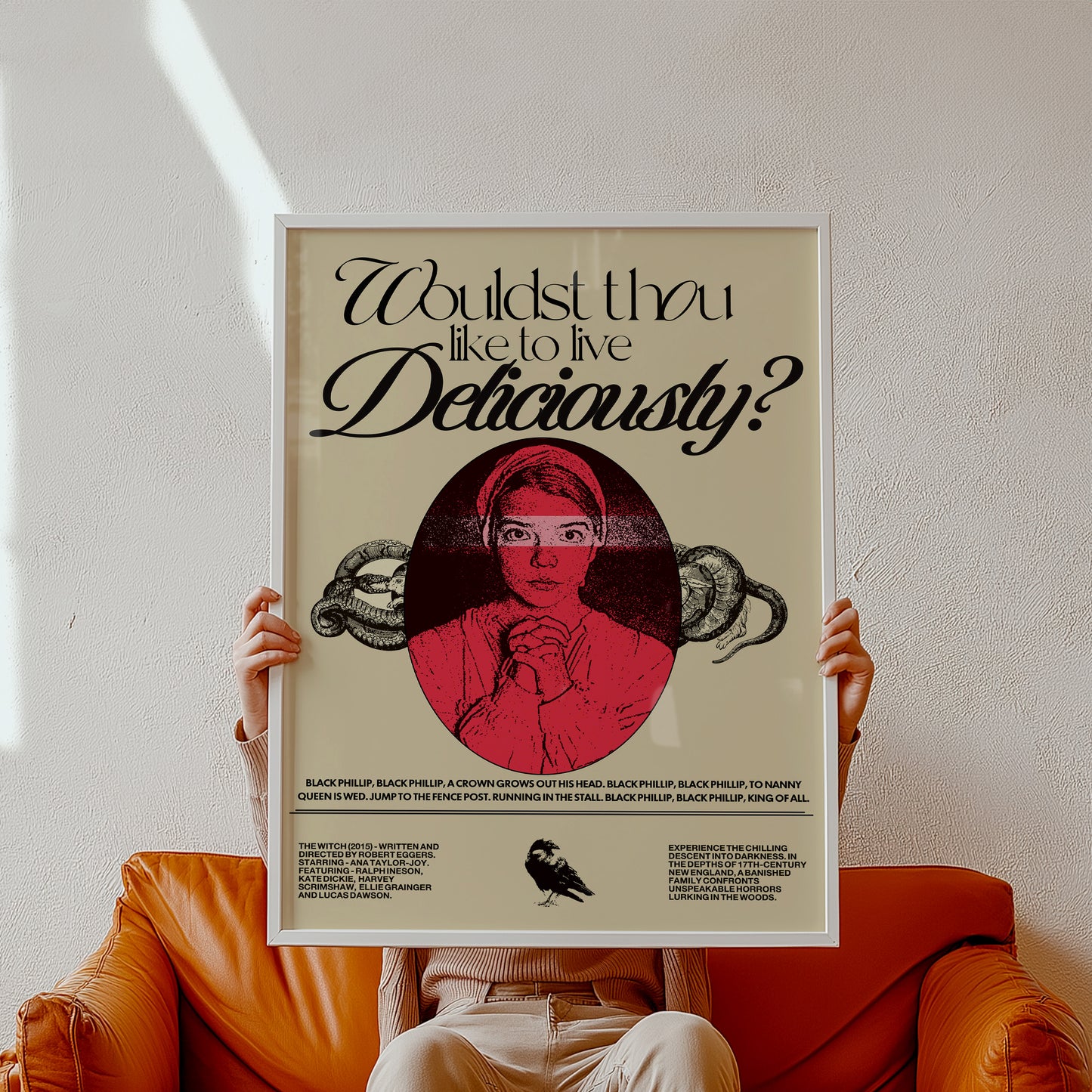 The Witch Poster Print – Limited Edition Art for Home Decor. High quality prints for cinephile and movie lovers. A print of Robert Egger's movie The Witch