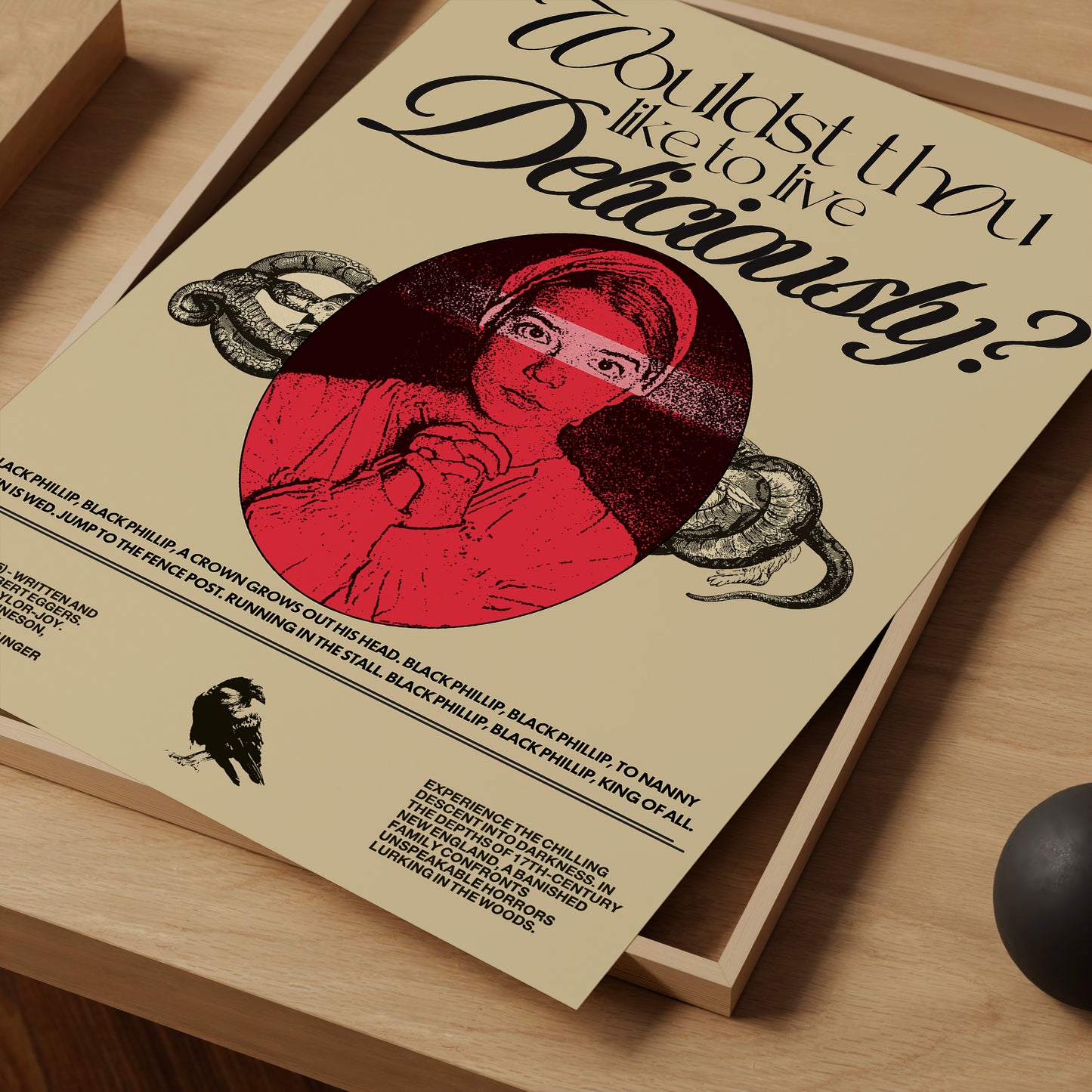 The Witch Poster Print – Limited Edition Art for Home Decor. High quality prints for cinephile and movie lovers. A print of Robert Egger's movie The Witch