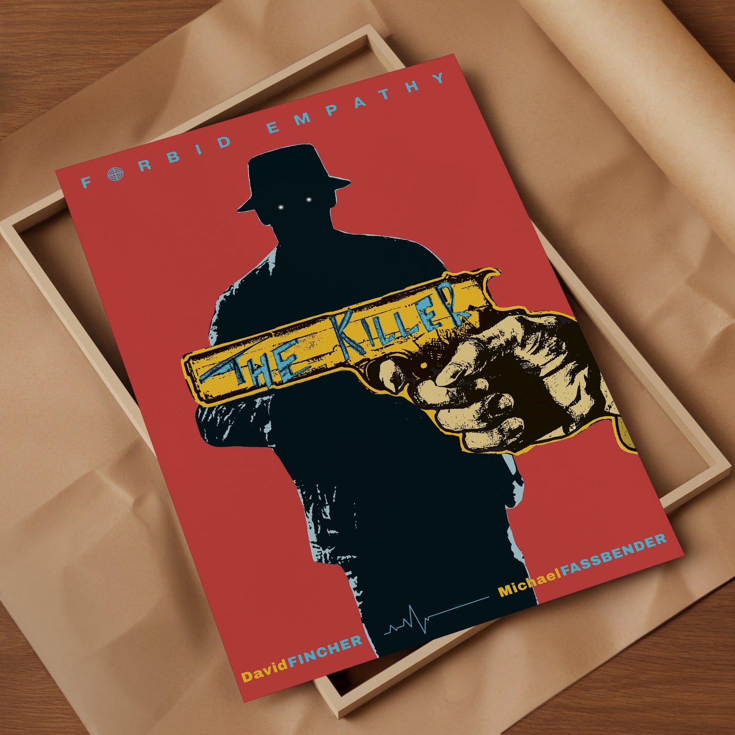 The Killer Alternative Film Movie Poster Horror Wall Art. American Psycho movie print. Wall art for movie lovers Poster Print – Limited Edition Art for Home Decor. High quality prints for cinephile and movie lovers. David Fincher Movie The Killer Movie Collector