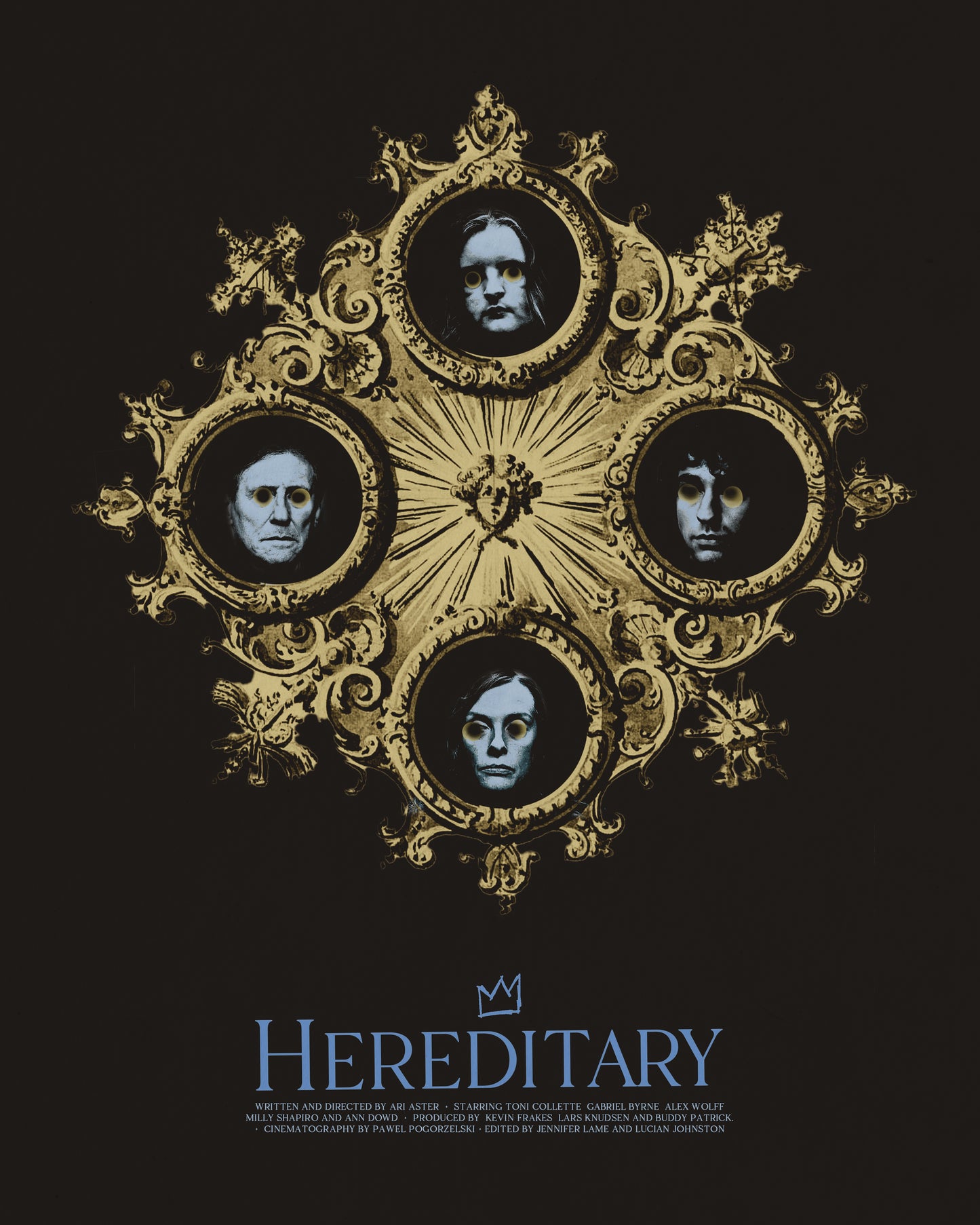 Hereditary Movie Print. Unframed Wall Print. Movie Poster of Ari Aster's movie Hereditary, starring Toni Collette. Movie poster wall art.