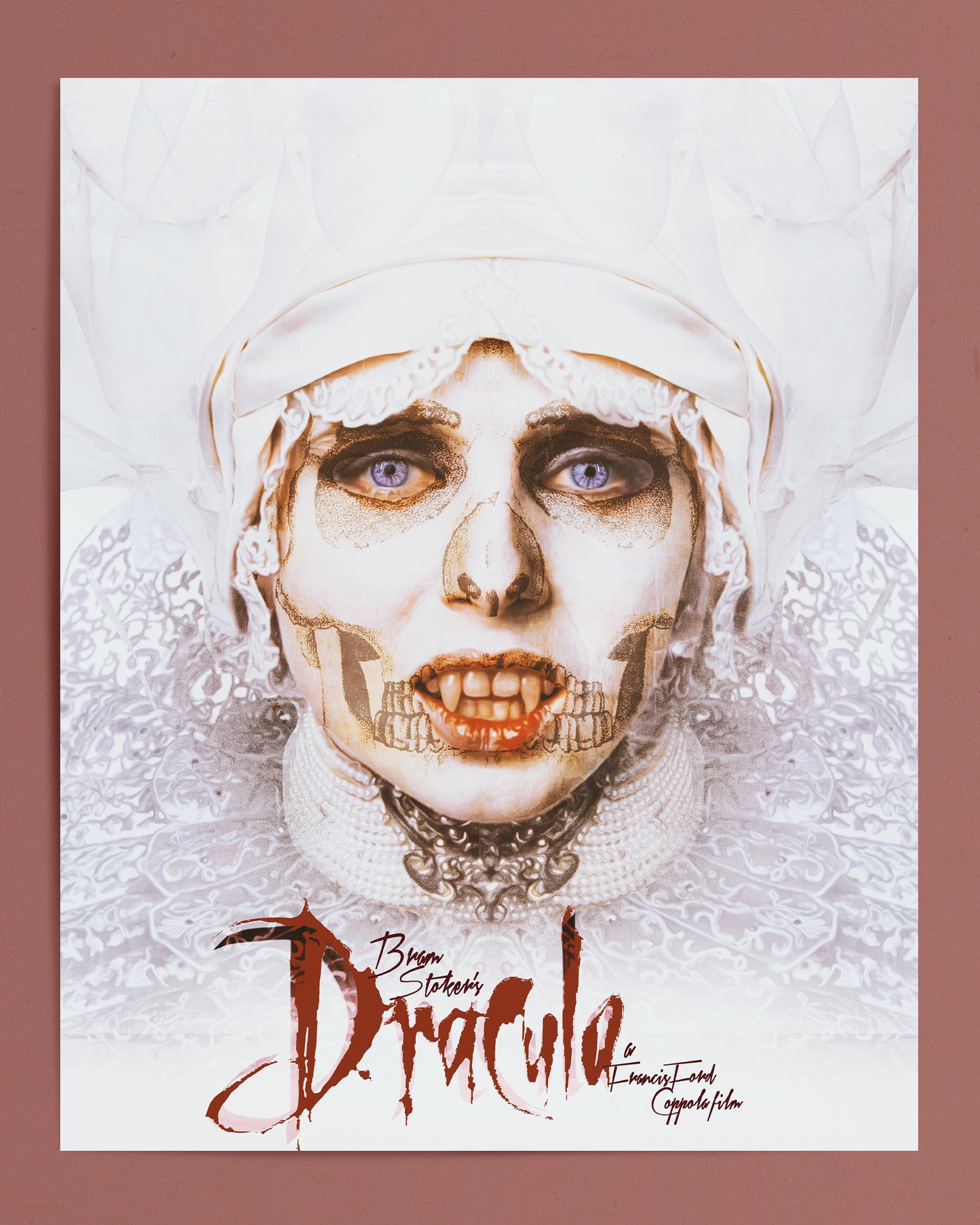 Bram Stoker's Dracula Movie Print. Unframed Wall Print. Movie poster of Francis Ford Coppola's movie Dracula.