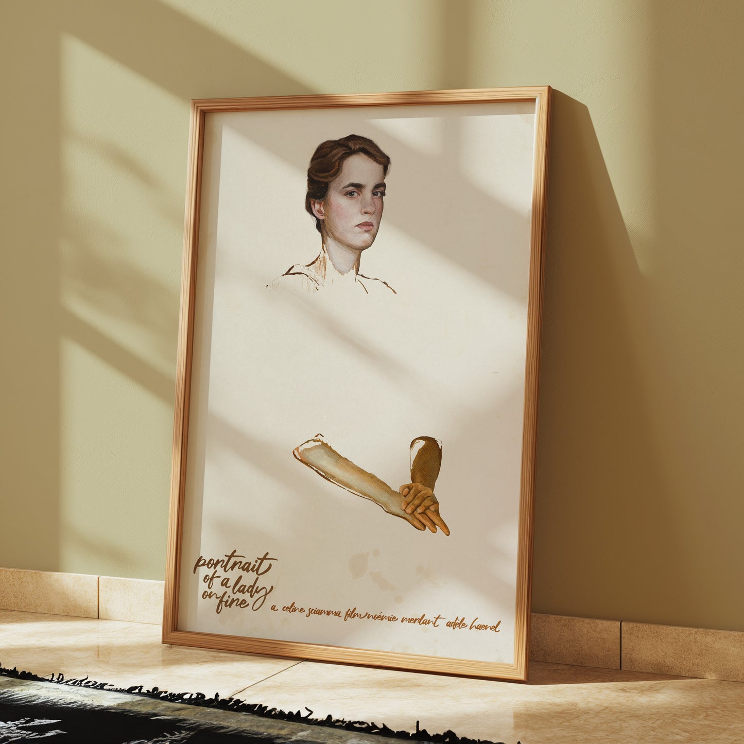 Poster print of a Portrait of a lady on fire. High quality movie print of Céline Sciamma's 2019 movie. Collage print of Portrait of a Lady on fire