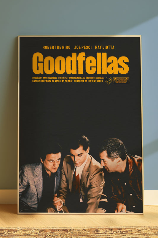 Goodfellas Alternative Film Movie Poster Thriller Wall Art. Martin Scorsese movie print.  Wall art for movie lovers Poster Print – Limited Edition Art for Home Decor.  High quality prints for cinephile and movie lovers.  A print of Martin Scorsese's 1990 movie Goodfellas.