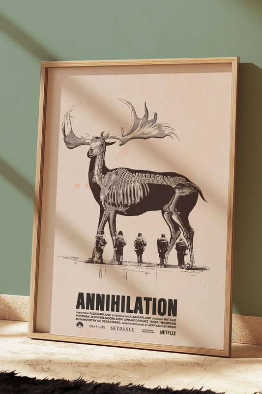 Annihilation Alternative Film Movie Poster Sci Fi Wall Art. Alex Garland movie print.  Wall art for movie lovers.