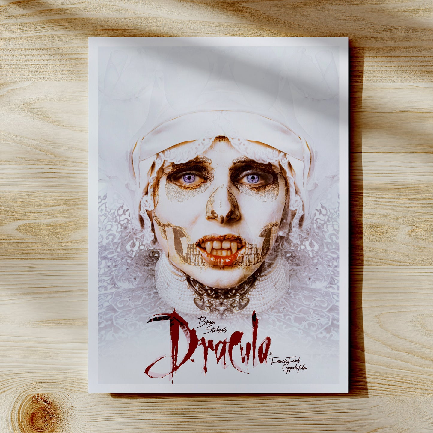 Bram Stoker's Dracula Movie Print. Unframed Wall Print. Movie poster of Francis Ford Coppola's movie Dracula.