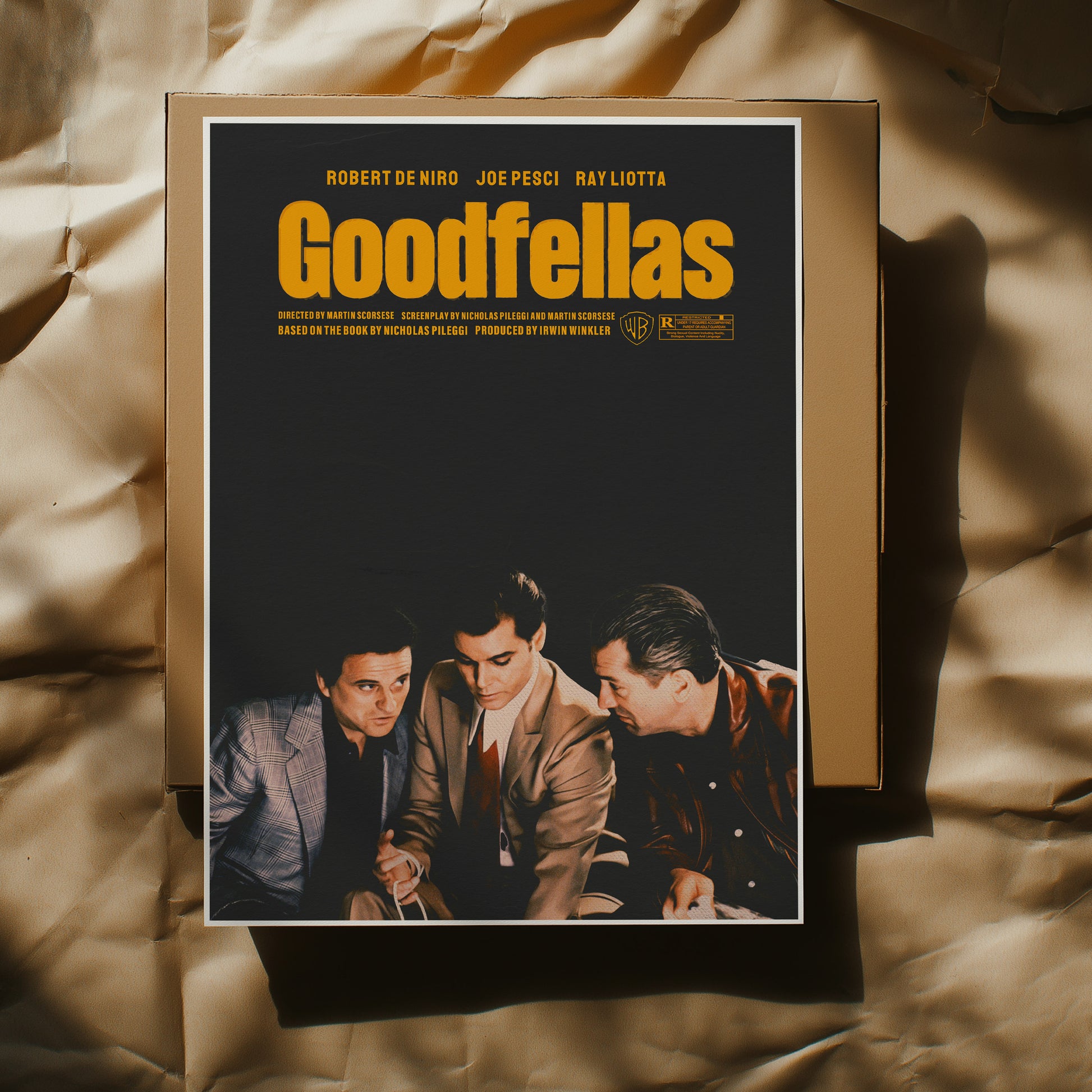 Goodfellas Alternative Film Movie Poster Thriller Wall Art. Martin Scorsese movie print.  Wall art for movie lovers Poster Print – Limited Edition Art for Home Decor.  High quality prints for cinephile and movie lovers.  A print of Martin Scorsese's 1990 movie Goodfellas.