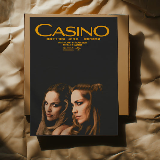 Casino Alternative Film Movie Poster Thriller Wall Art. Martin Scorsese movie print.  Wall art for movie lovers Poster Print – Limited Edition Art for Home Decor.  High quality prints for cinephile and movie lovers.  A print of Martin Scorsese's 1995 movie Casino.