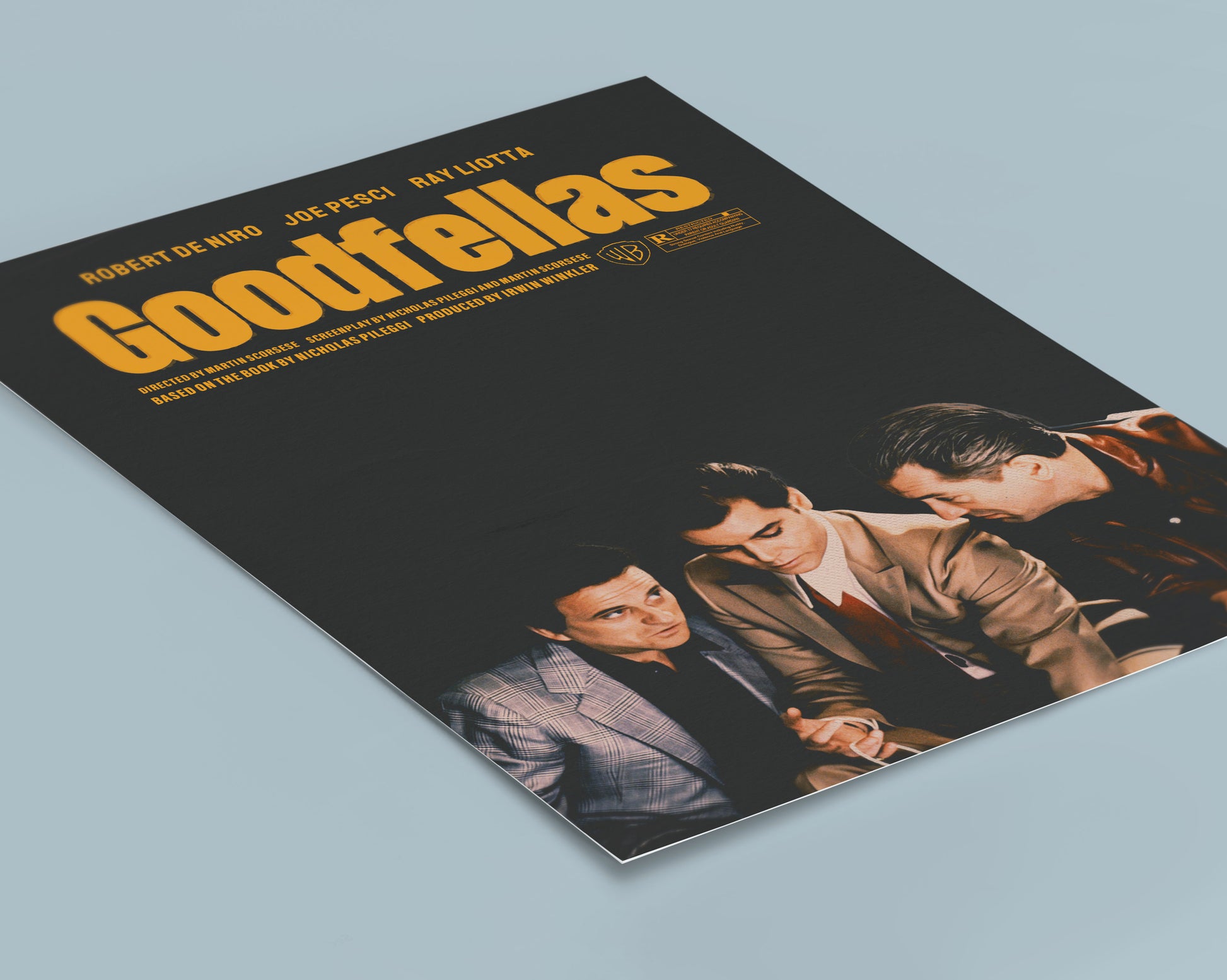 Goodfellas Alternative Film Movie Poster Thriller Wall Art. Martin Scorsese movie print.  Wall art for movie lovers Poster Print – Limited Edition Art for Home Decor.  High quality prints for cinephile and movie lovers.  A print of Martin Scorsese's 1990 movie Goodfellas.