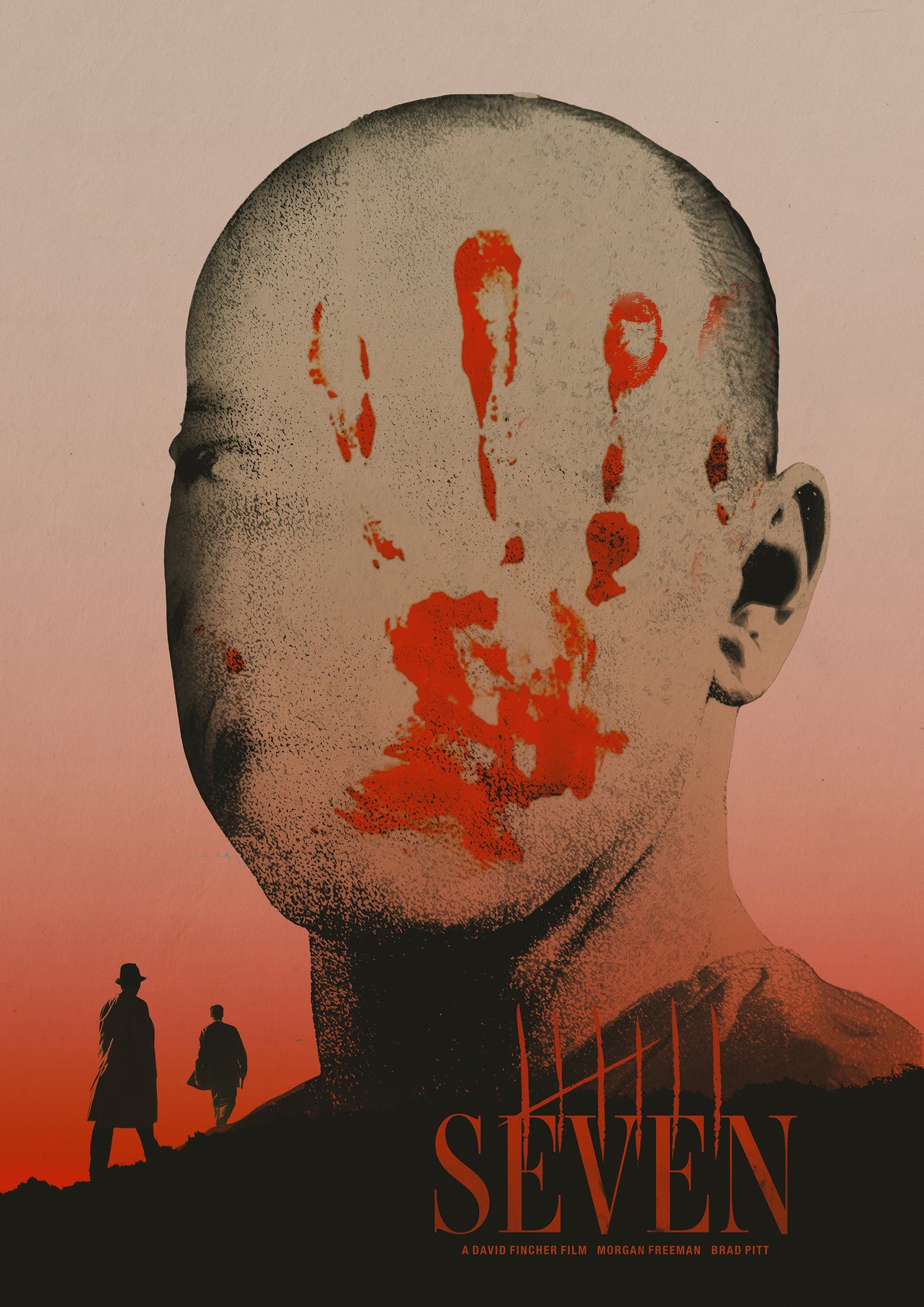seven movie david fincher movie art for walls brad pitt 
