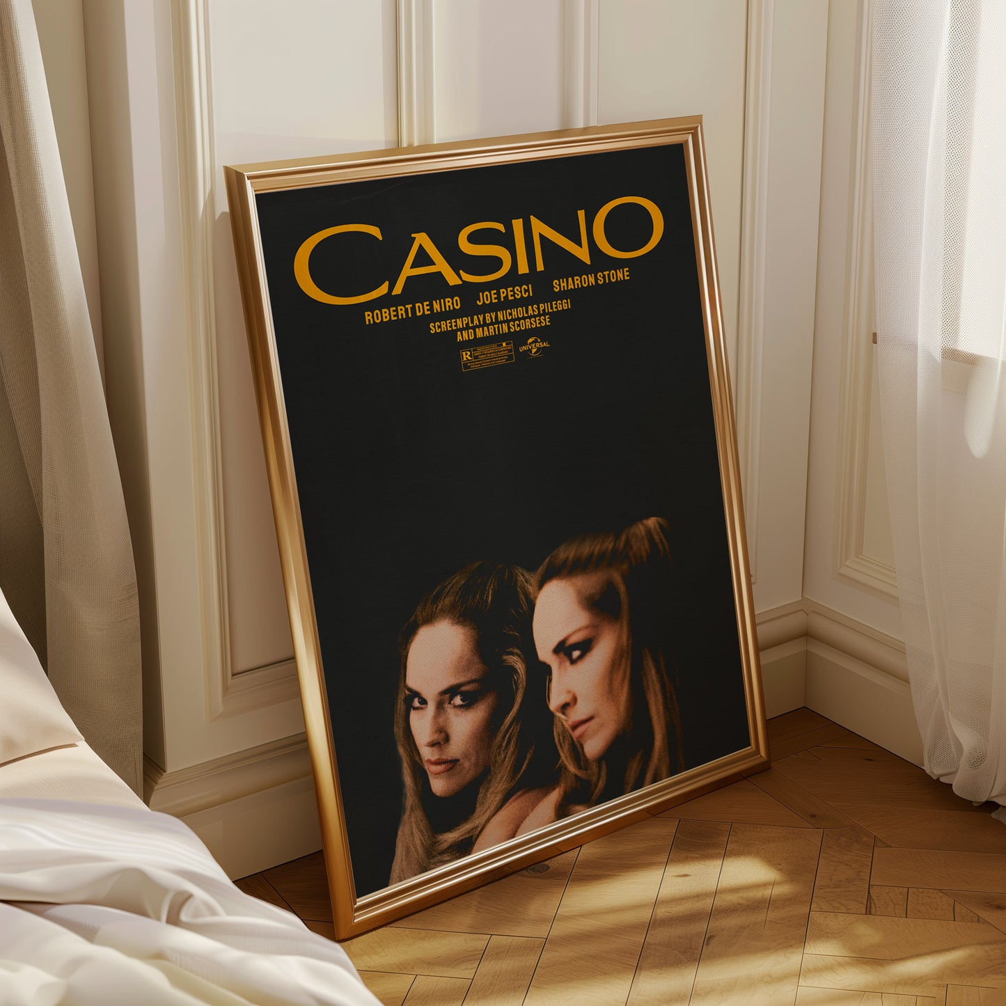Casino Alternative Film Movie Poster Thriller Wall Art. Martin Scorsese movie print.  Wall art for movie lovers Poster Print – Limited Edition Art for Home Decor.  High quality prints for cinephile and movie lovers.  A print of Martin Scorsese's 1995 movie Casino.